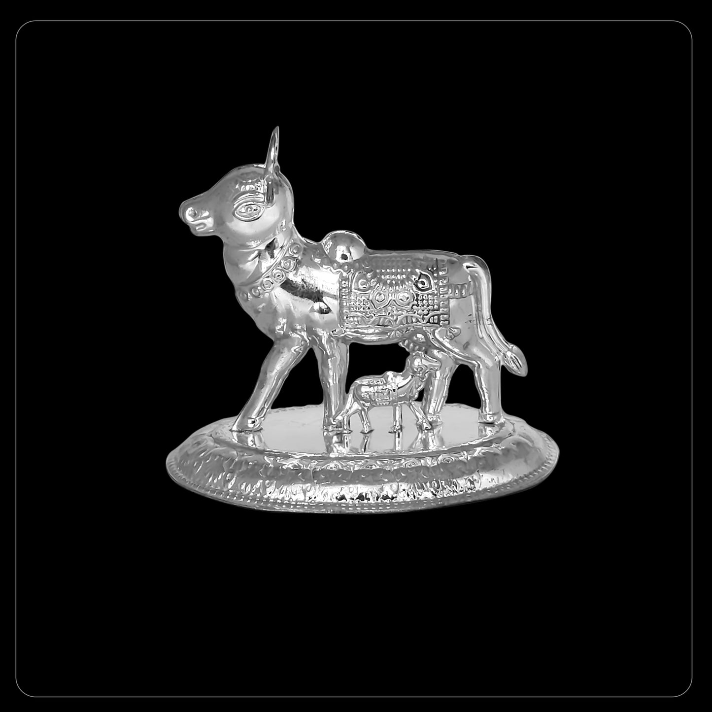 Silver Idol Cow and Calf Devotion