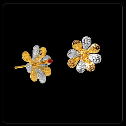 Gorgeous and elegant GoldCoated Silver Flowers
