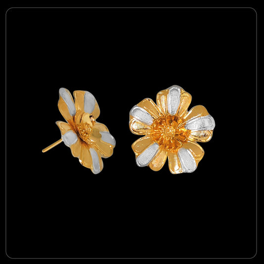 Gorgeous and Elegant Gold Coated Silver Flowers