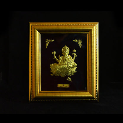 Gold Ganesha Frame Lord of Beginnings